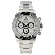 NEW 2021 Rolex Cosmograph Panda Daytona White Dial Steel Watch 116500LN