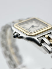 Cartier Panthere Single Row Quartz 22mm 18k Gold And Steel Ref-1057917