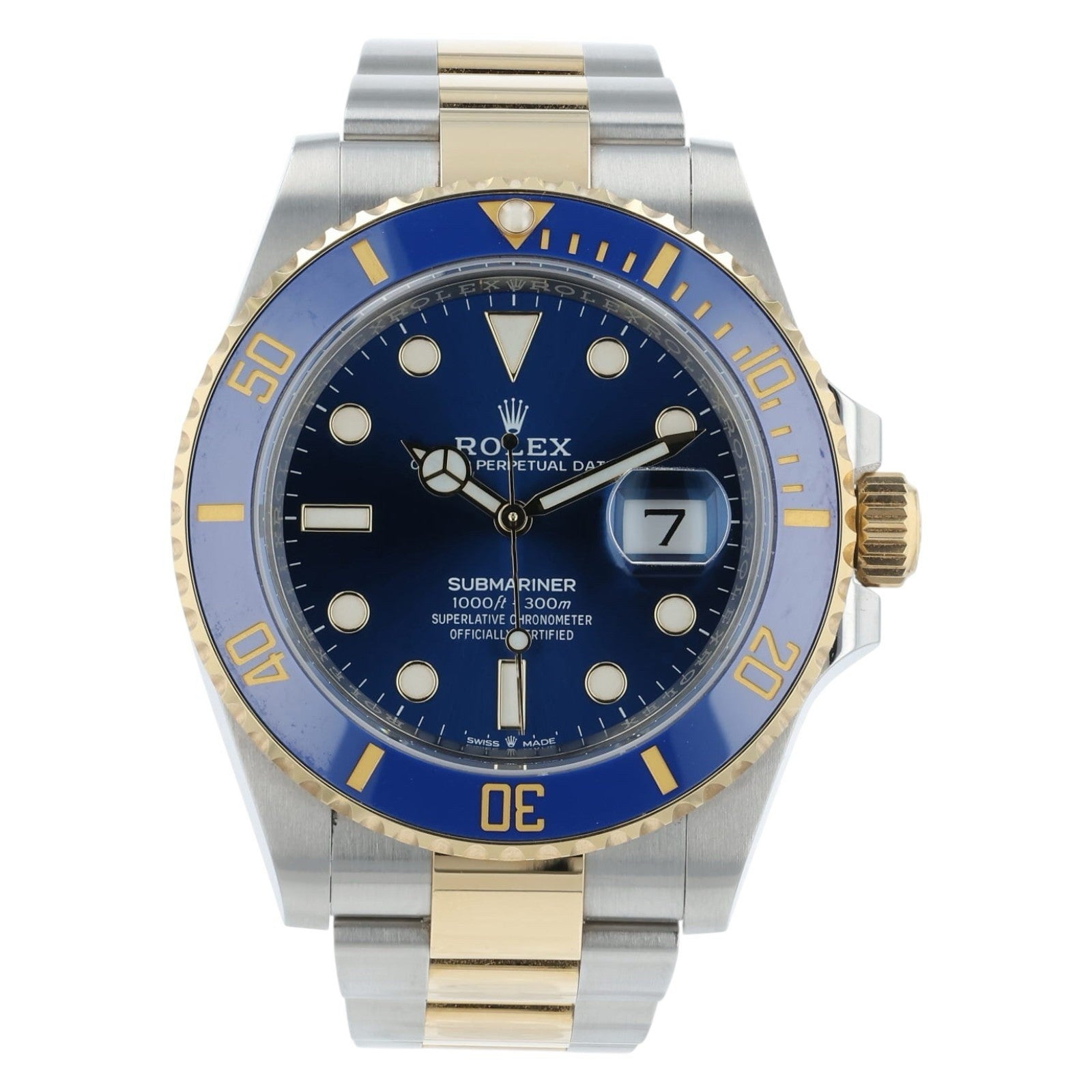 Rolex Submariner Date Gold & Steel Blue Dial 41mm Automatic Men’s Watch 126613LB