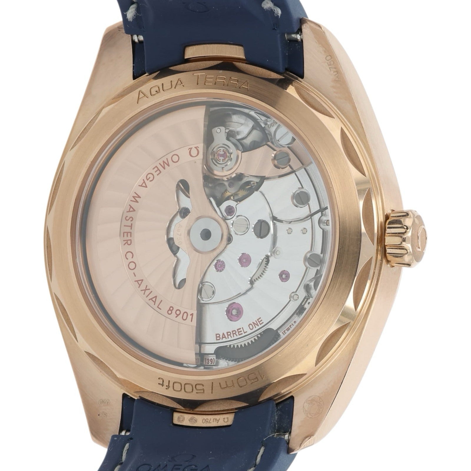 Omega Seamaster Aqua Terra 18k Rose Gold Blue Dial 41mm 220.52.41.21.03.001