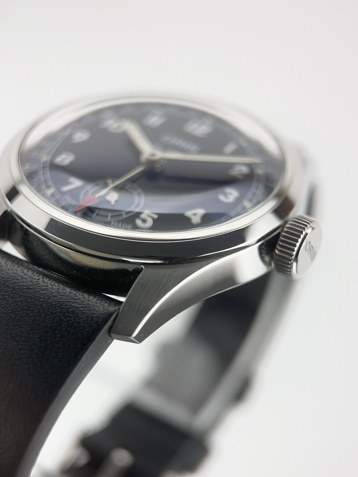 Oris Big Crown Stainless Steel Blue Dial 38mm Automatic Movement Mens Watch 7776
