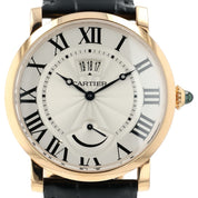 Cartier Rotonde de Cartier 18k Rose Gold Silver Dial 40mm Men's Watch W1556252