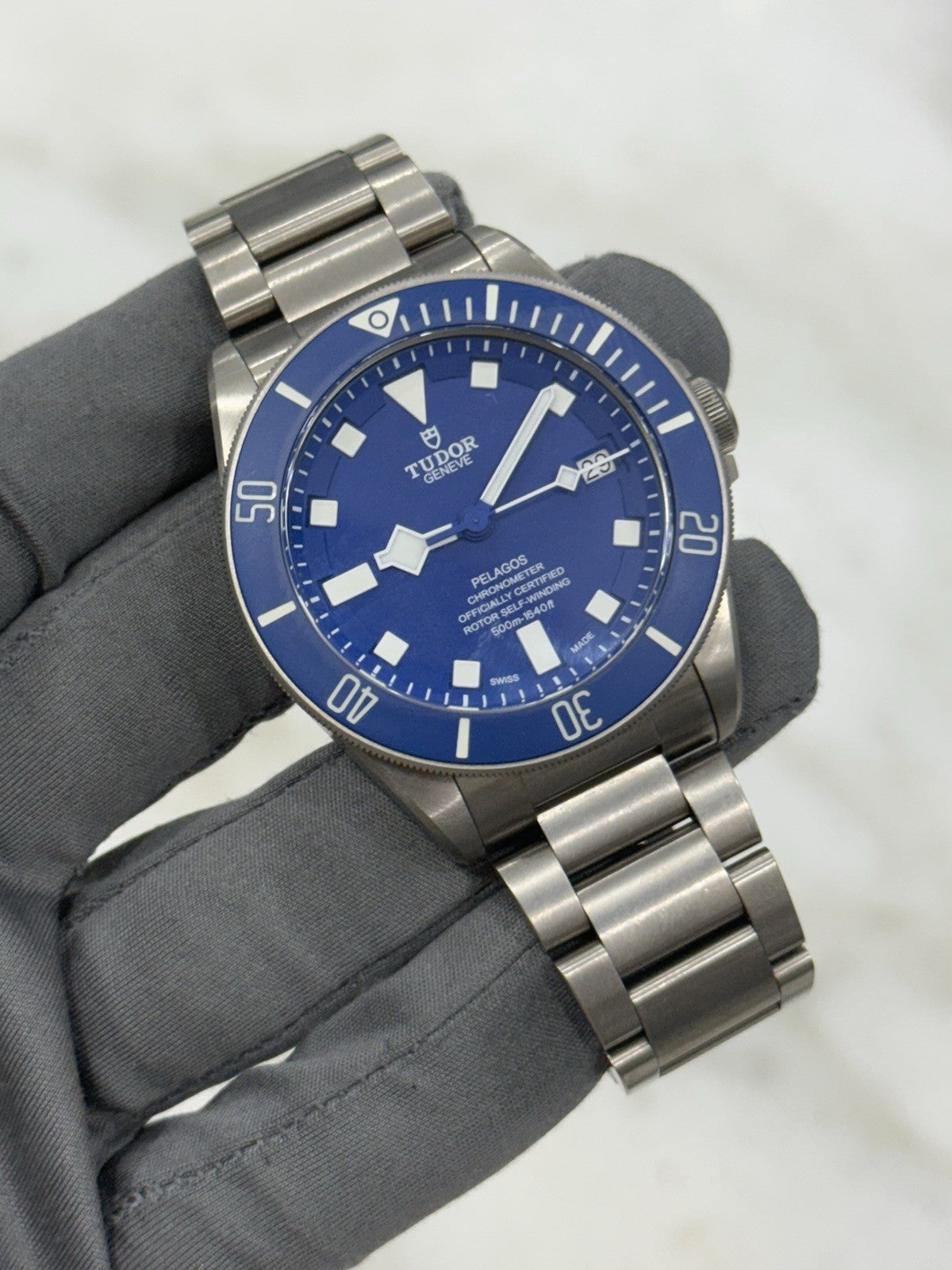 2024 Tudor Pelagos BLUE Titanium 42mm 25600TB Automatic Dive Date Watch