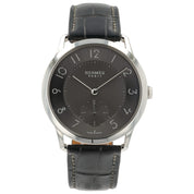 Hermes Slim D’hermes Gray Dial Stainless Steel 39.5mn Auto Men’s Watch CA2.810