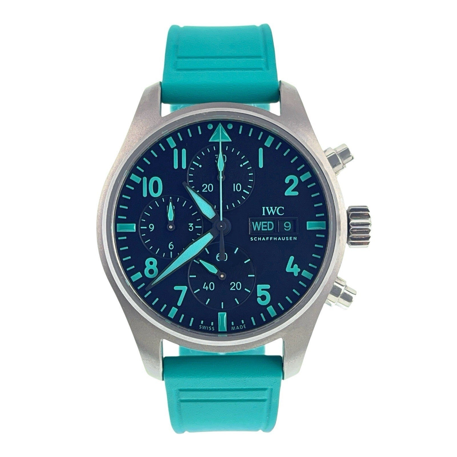 IWC Pilot AMG Petronas Titanium Black Dial 41mm Automatic Mens Watch IW388108