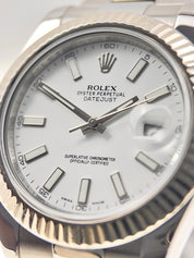 Rolex Datejust II Stainless Steel White Dial 41mm Automatic Men’s Watch 116334