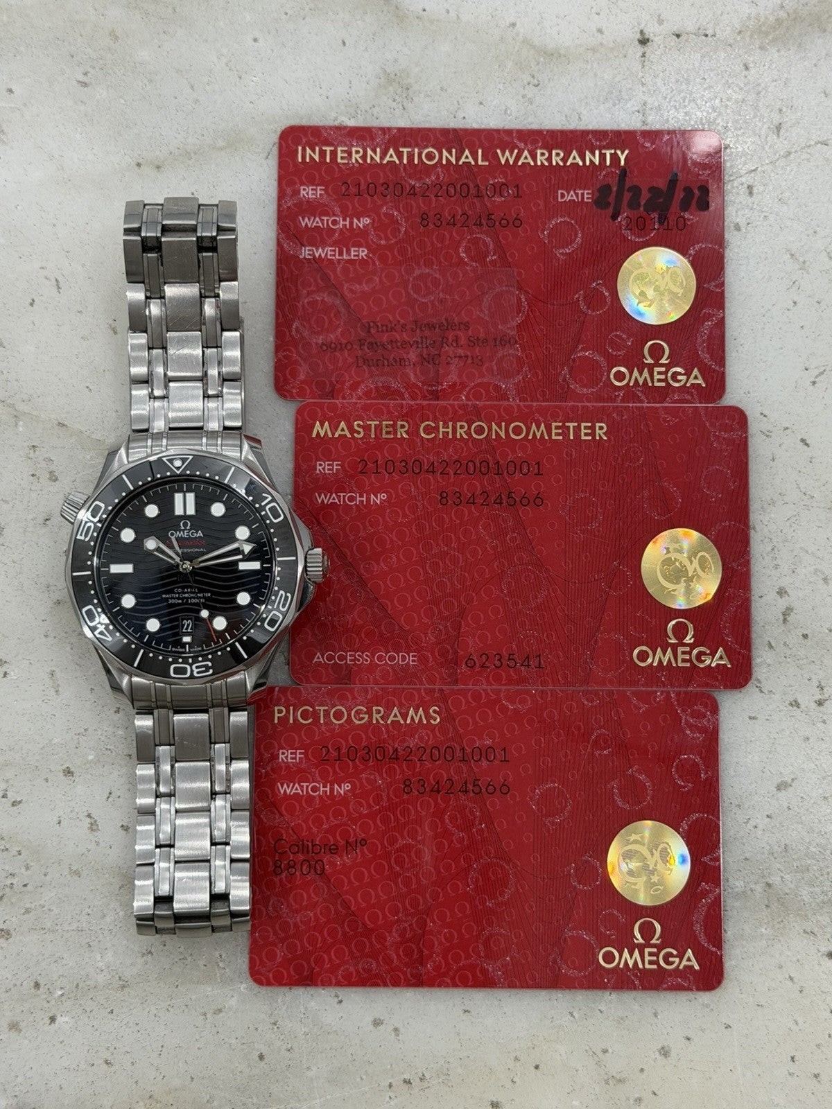 2022 Omega Seamaster Professional 300m Diver Black Ceramic 210.30.42.20.01.001
