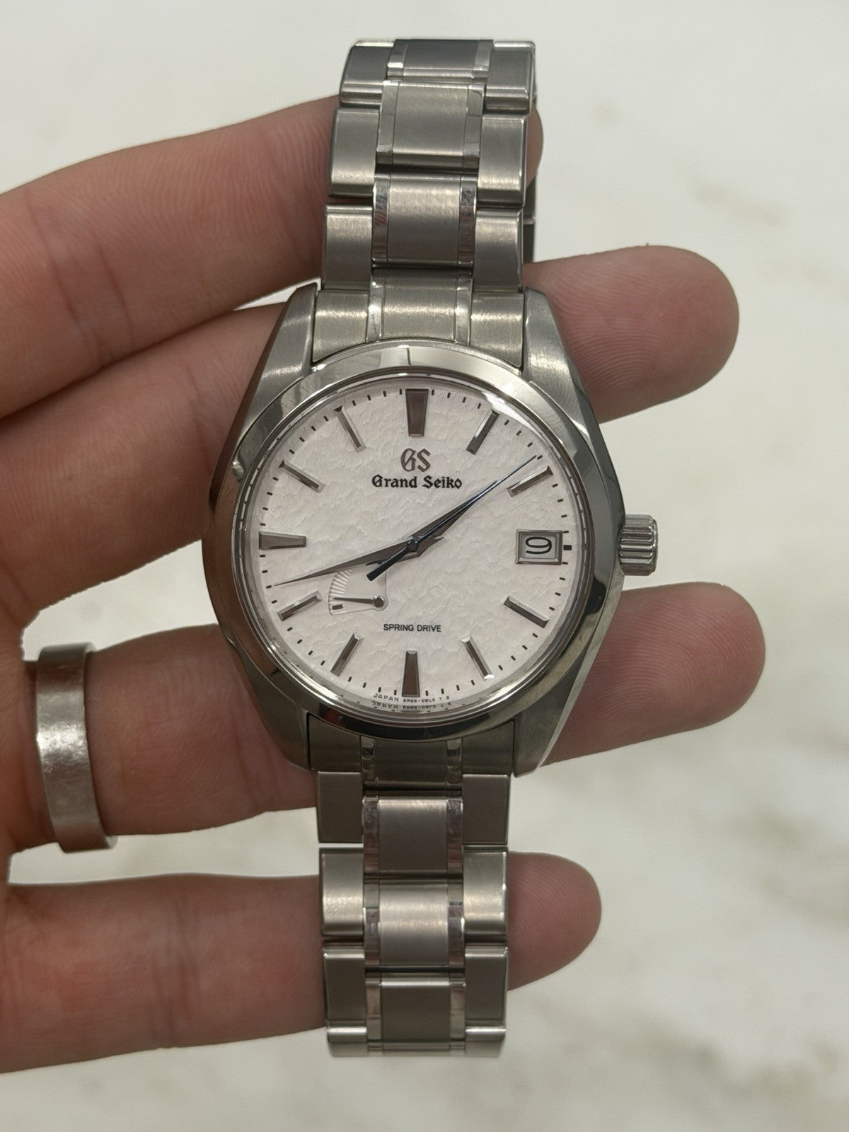 2021 Grand Seiko Spring Drive Snowflake Date Watch SBGA211 Titanium  Box/Paper
