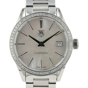 Tag Heuer Carrera Mother Of Pearl Dial Stainless Steel 32mm Quartz Watch WAR1315