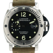 Panerai Luminor Submersible Black Dial Steel 44mm Auto Men's Watch PAM00024
