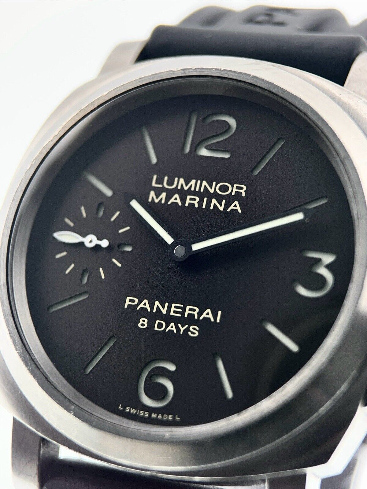 Panerai Luminor Marina 8 Days Titanium Black Dial 44mm Manual Wind Mens PAM00564