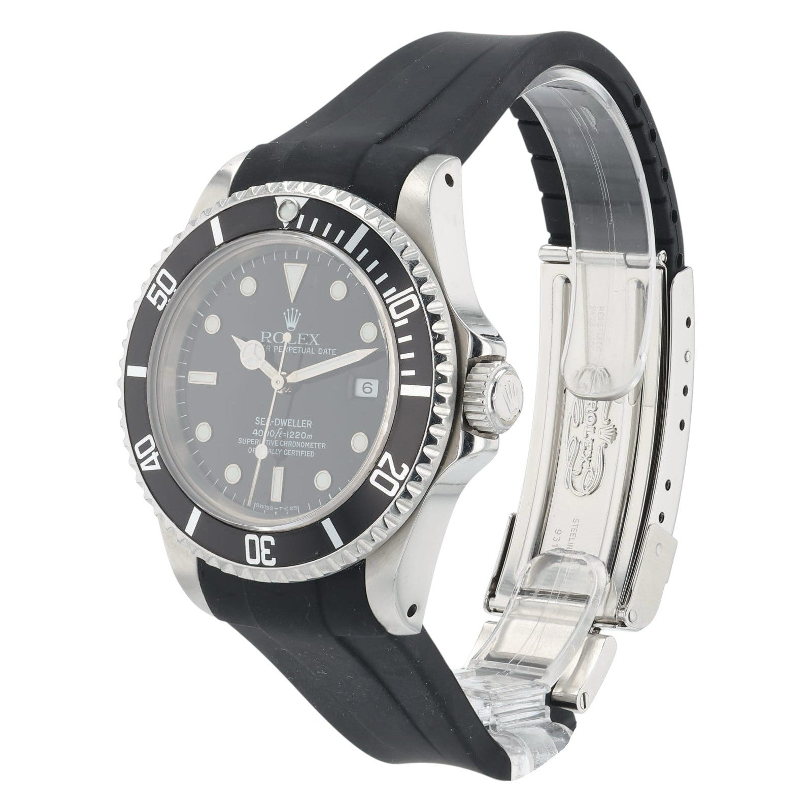 Rolex Sea-Dweller Black Dial Stainless Steel 40mm Automatic Men’s Watch 16600