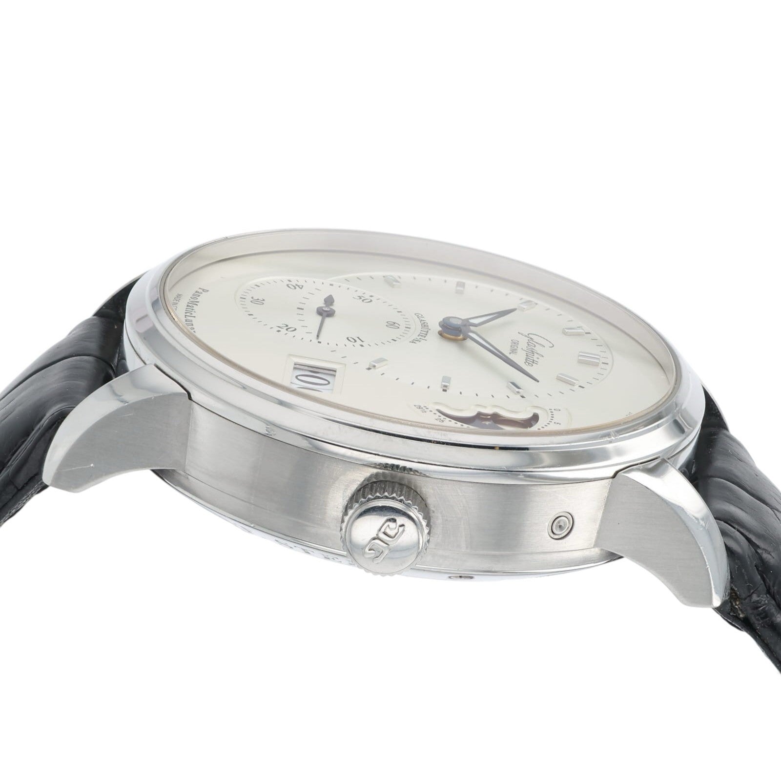 Glashutte Original PanoMaticLunar Steel Silver Dial 40mm Automatic Men's Watch