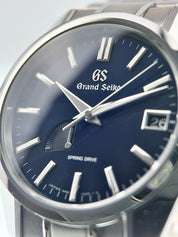 Grand Seiko Heritage Stainless Steel Blue Dial 40mm Automatic Mens SBGA375