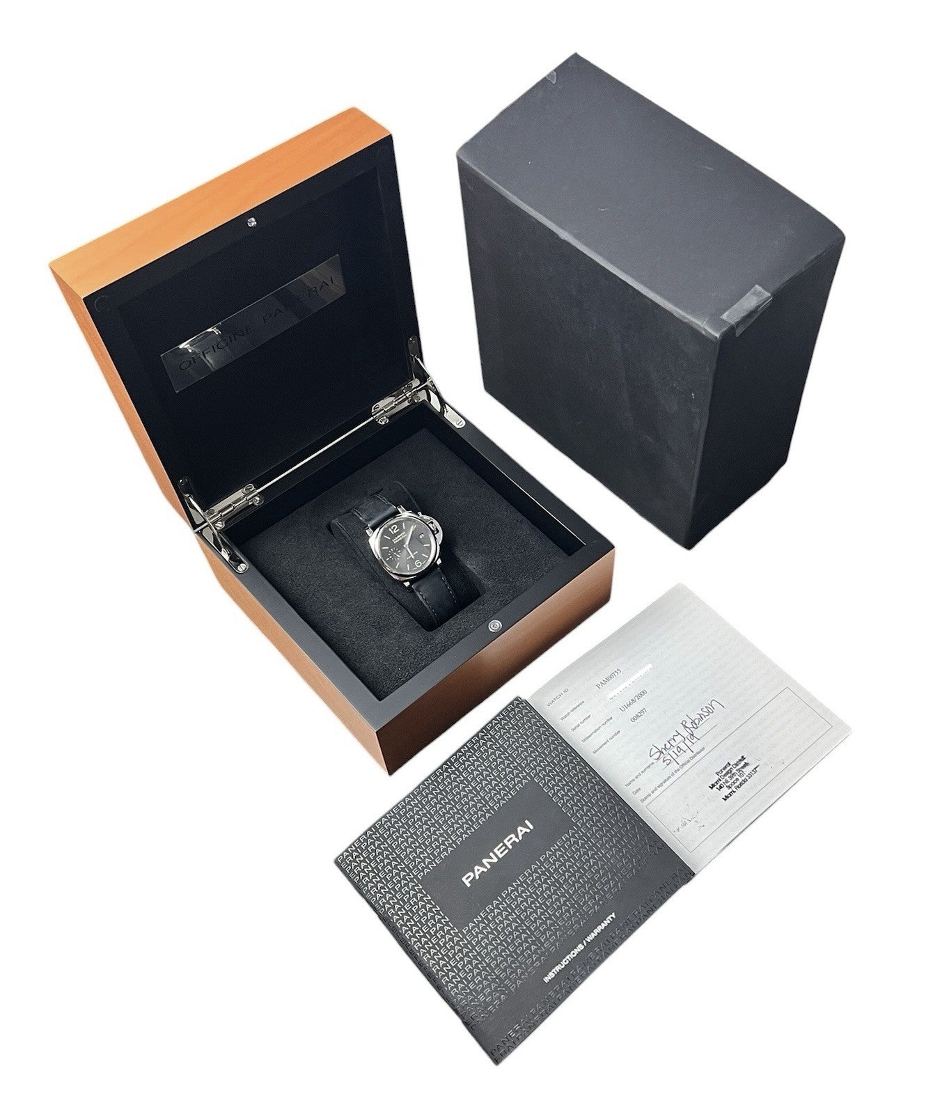 Panerai Luminor Gray Dial Stainless Steel 38mm Automatic Men’s Watch PAM00755