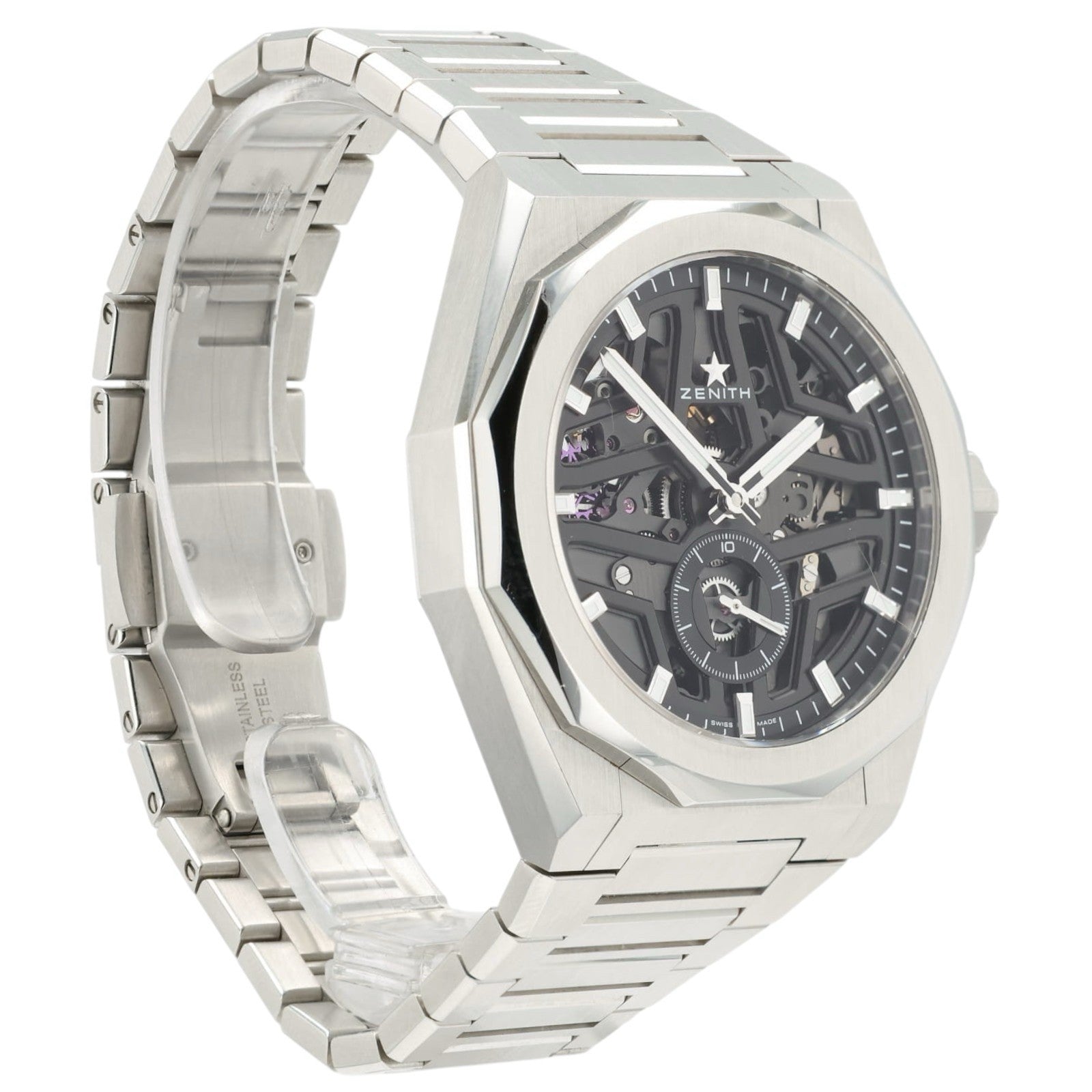 Zenith Defy Skyline Skeleton Black Dial Steel 41mm Automatic Mens 03.9300.3620