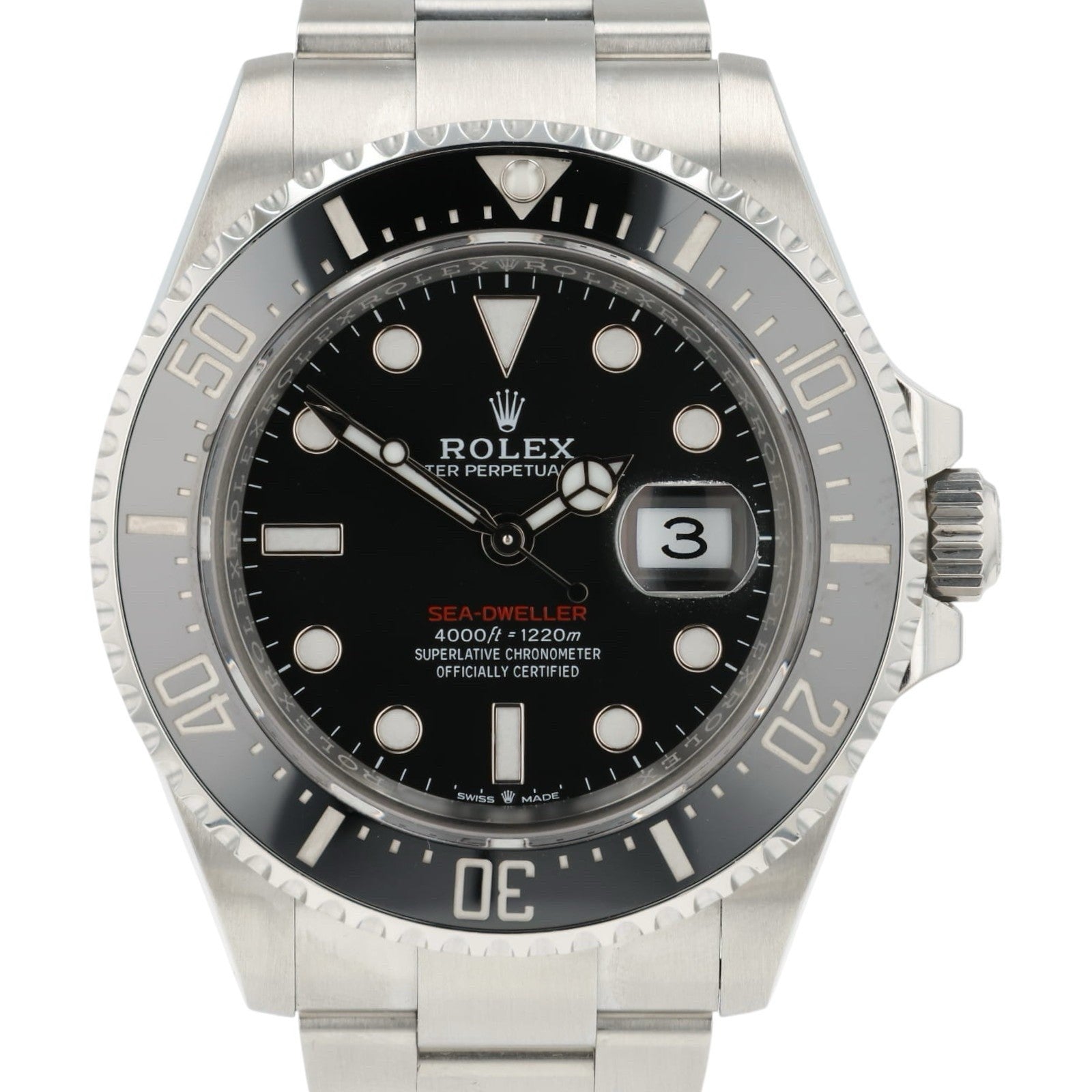 Rolex Sea-Dweller Black Dial Stainless Steel 43mm Automatic Men’s Watch 126600