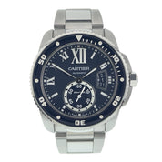 Cartier Calibre de Cartier Steel Black Dial 42mm Automatic Men's Watch W7100057