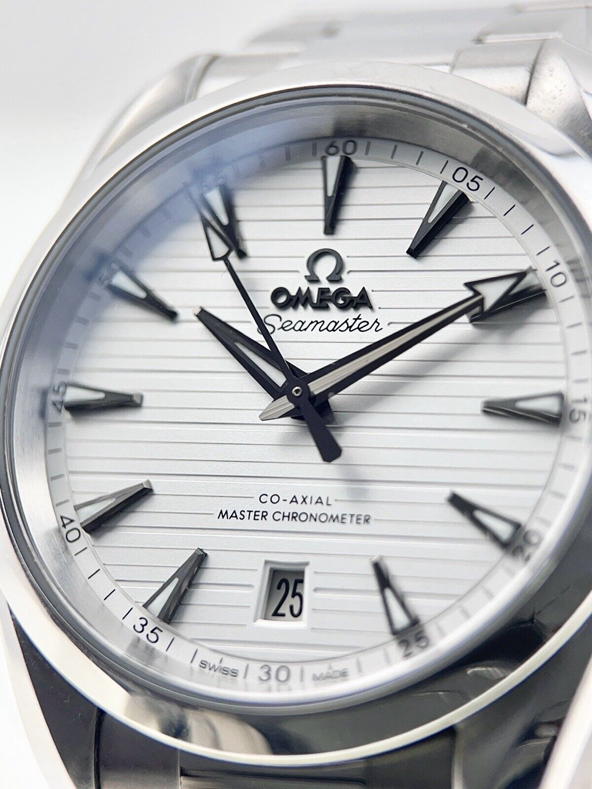 Omega Seamaster Aqua Terra Steel White Dial 38mm Automatic Men’s Watch