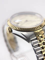 1989 Rolex Datejust 36mm Automatic 18k Gold and Steel Men’s Watch 16233