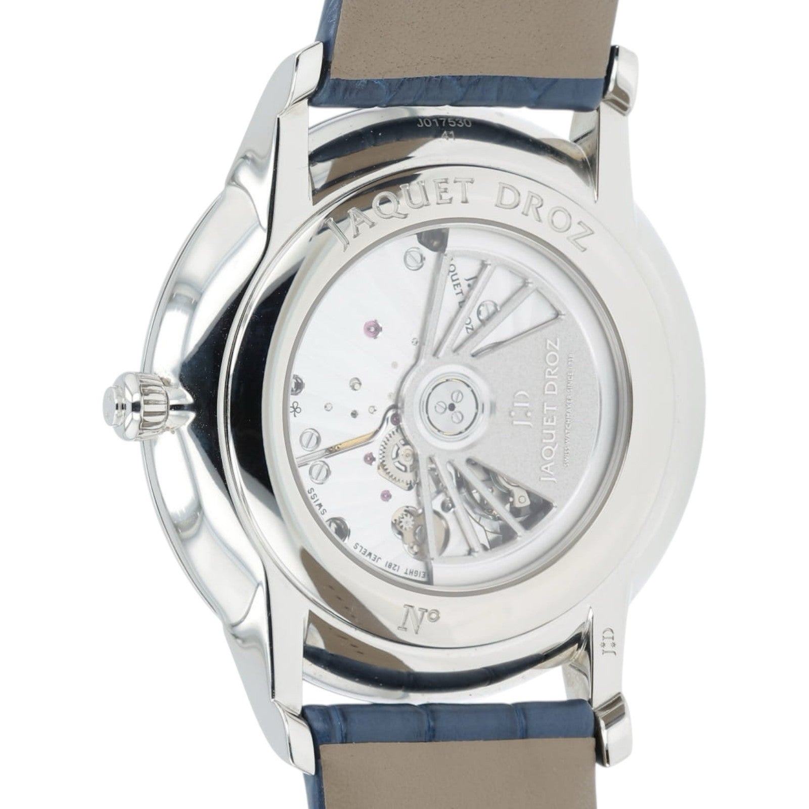 Jaquet Droz Grande Heure Blue Dial Stainless Steel 43mm Automatic J017530241