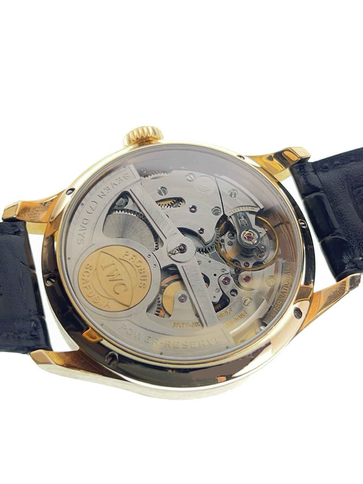 IWC Perpetual Calendar 18k Rose Gold Black Dial 44mm Automatic Watch IW502103