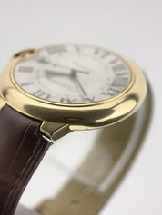 Cartier Ballon Bleu 18k Yellow Gold Silver Dial 42mm Automatic Mens W6900551