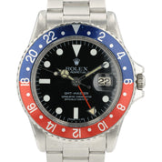 Rolex GMT Pepsi Black Dial Stainless Steel 40mm Automatic Men’s Watch 1675