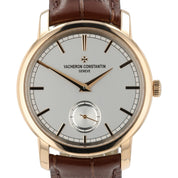 Vacheron Constantine Silver Dial 18k Rose Gold 38mm Manual Wind Mens Watch 82172