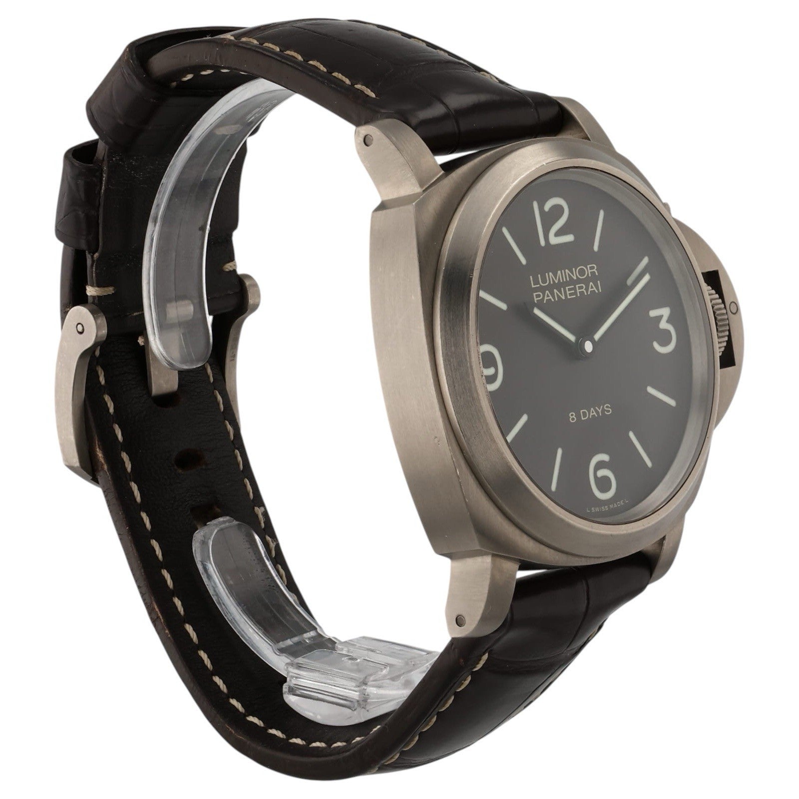 Panerai Luminor Base Titanium Brown Dial 44mm Manual Wind Men’s Watch PAM00562