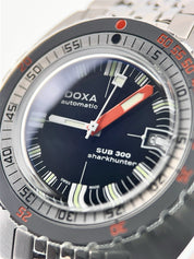 Doxa Sub 300 Sharkhunter Steel Black Dial 42.5mm Automatic Men's Watch