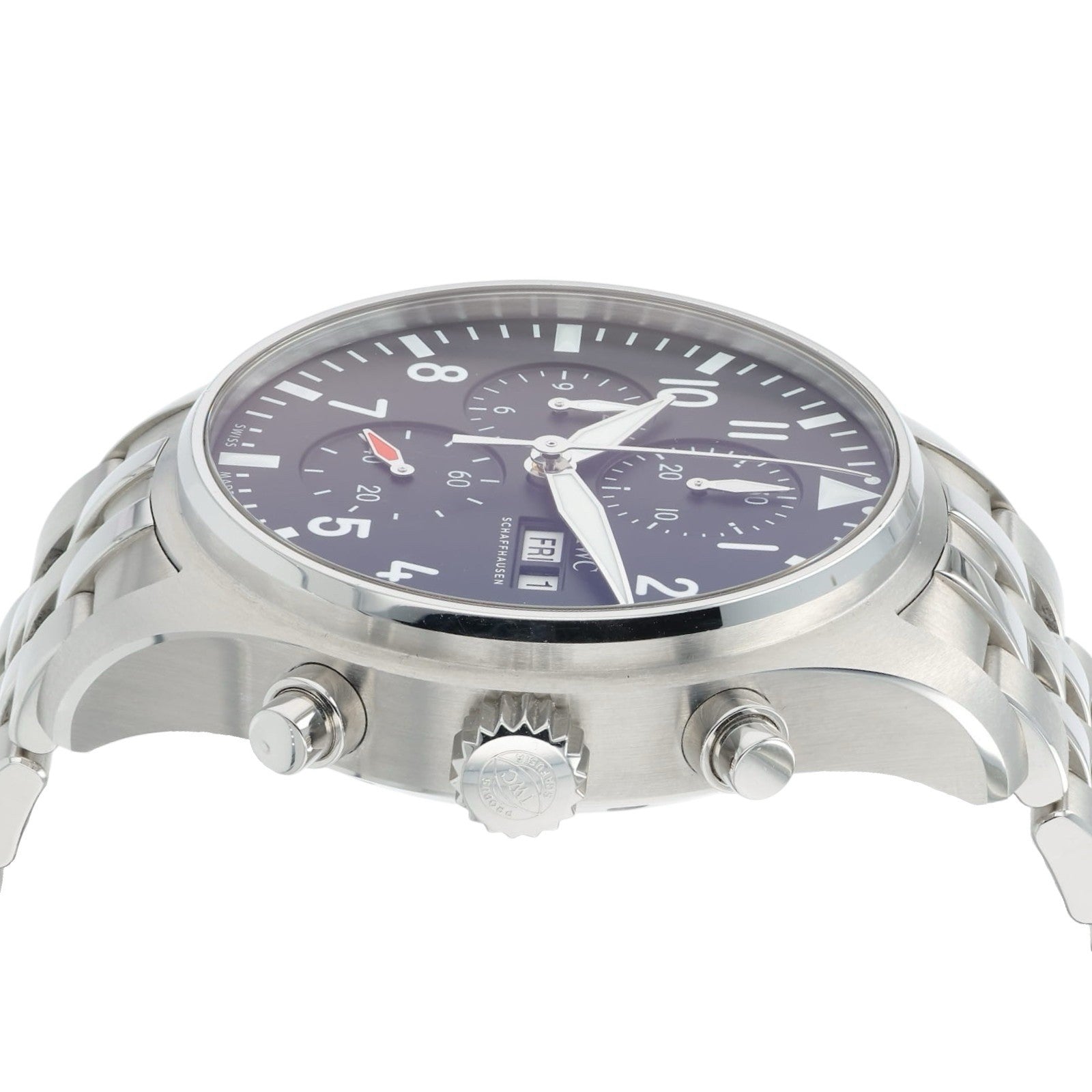 IWC Pilots Watch Chronograph Black Dial Steel 43mm Automatic Men’s IW3780023