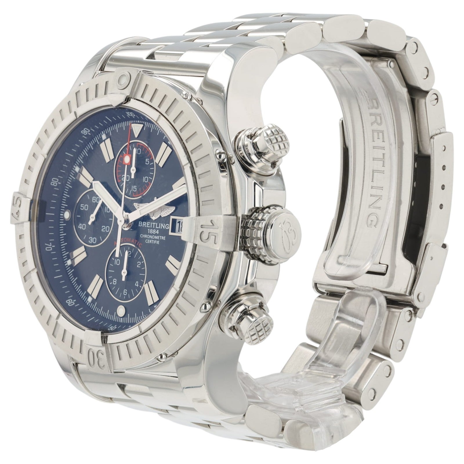 Breitling Avenger Black Dial Stainless Steel 48mm Automatic Mens Watch A13370