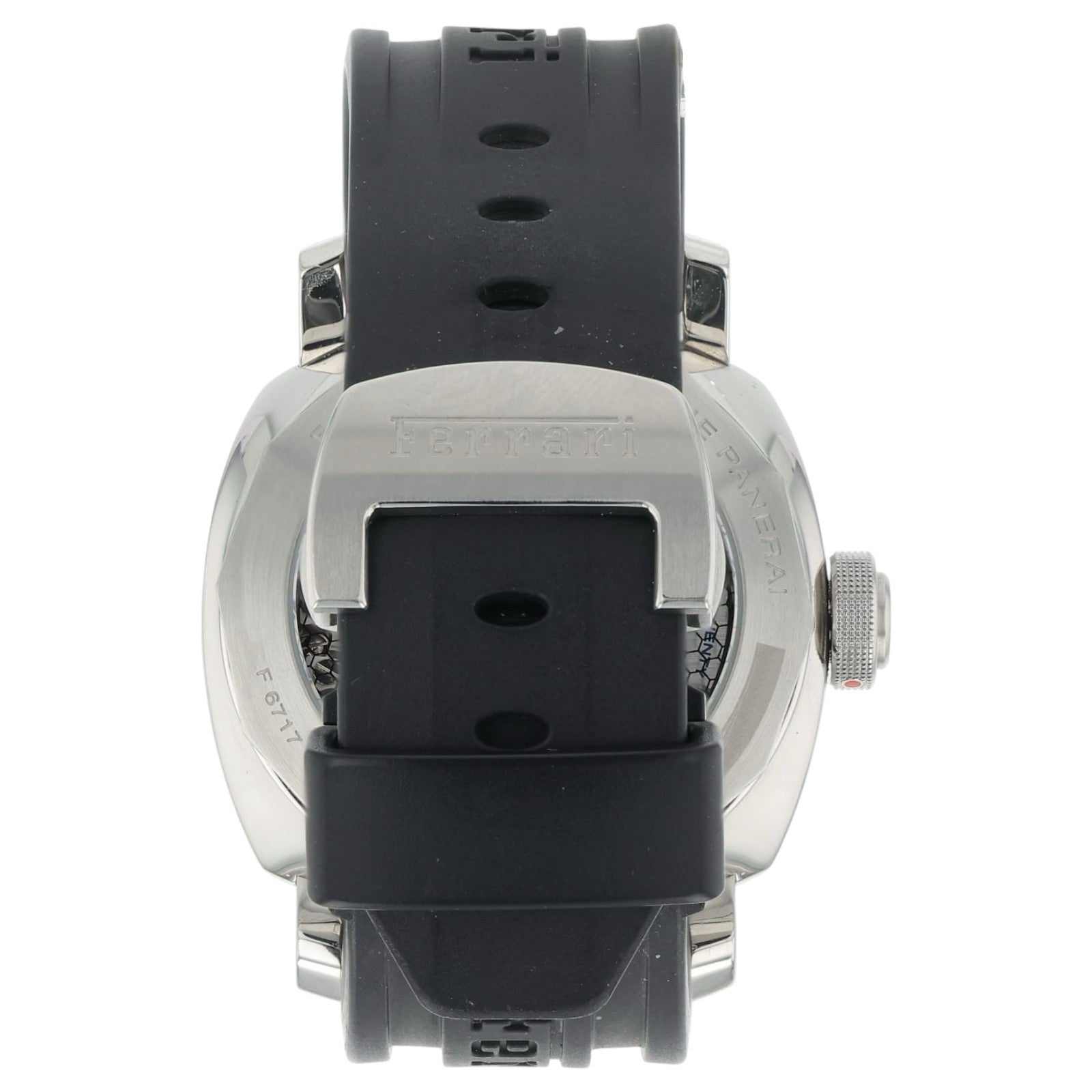 Panerai Ferrari Stainless Steel Black Dial 45mm Manual Wind Mens Watch FER00012