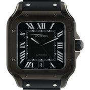 2024 Cartier Santos Stainless Steel Black Dial 40mm Automatic Watch WSSA0039