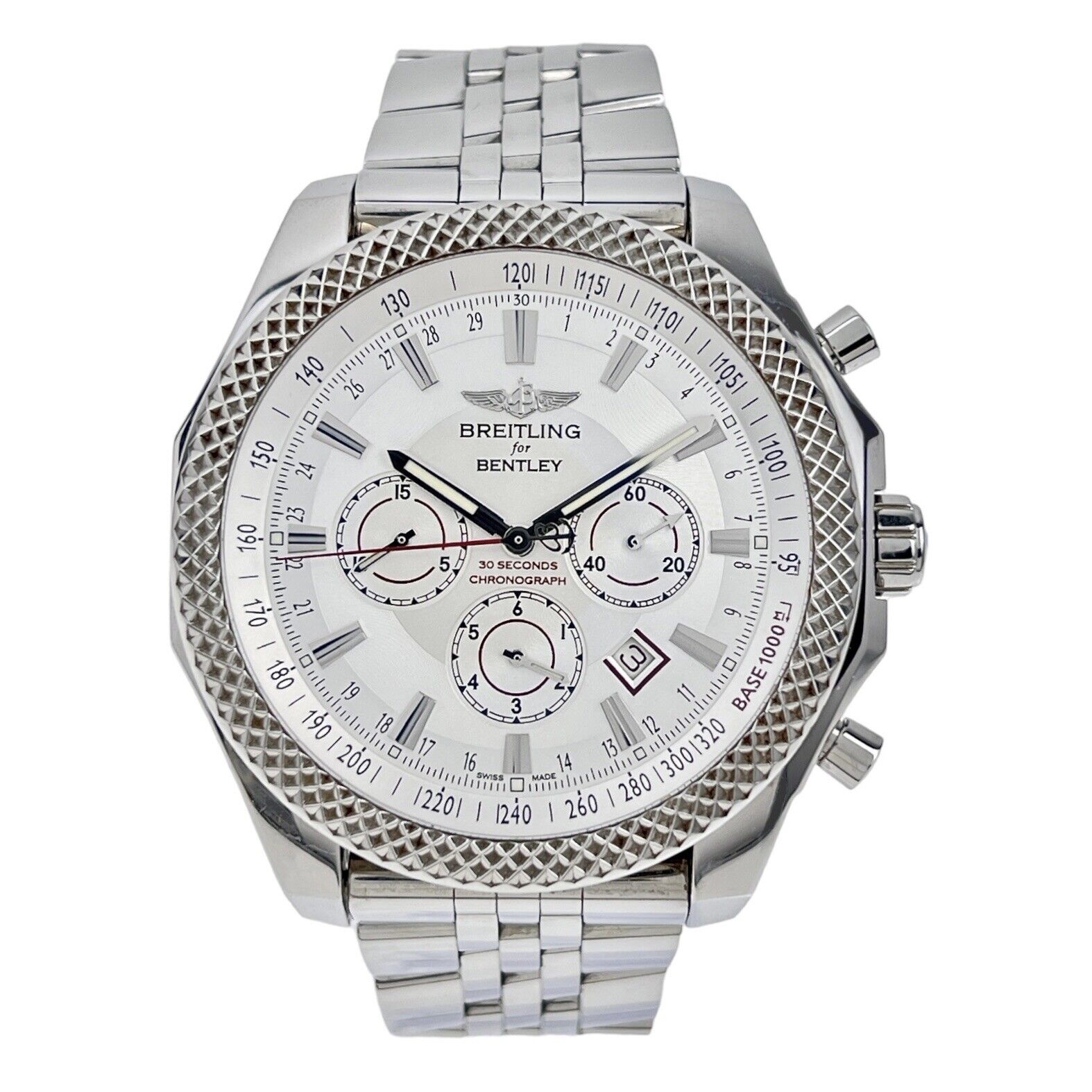 Breitling Bentley Barnato A25368 Chronograph Silver Dial Automatic Men's Watch