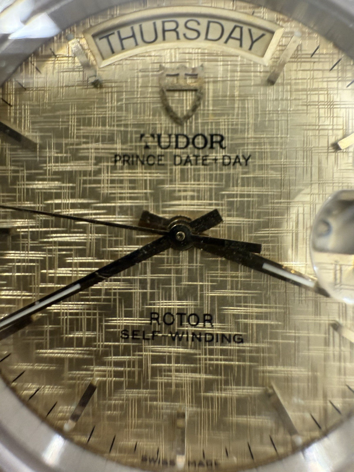 TUDOR Prince Date Day 76213 Champagne Dial Men's Two Tone Automatic Watch - READ
