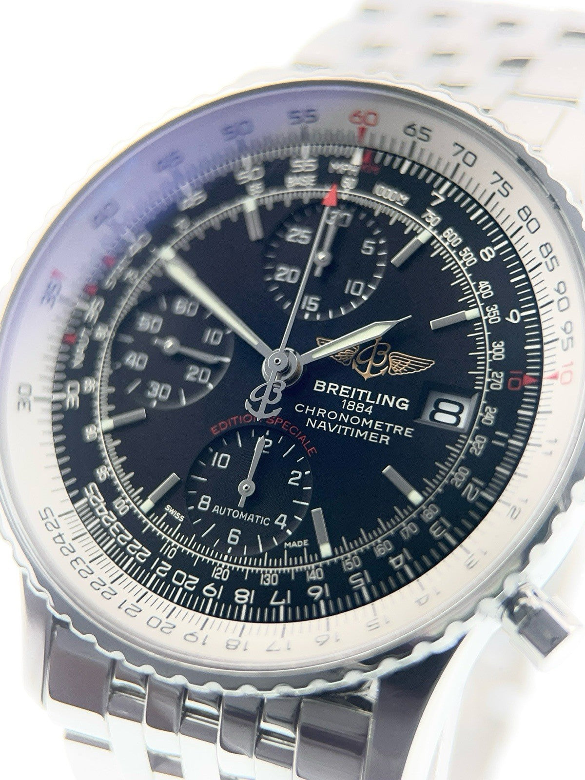 Breitling Navitimer Stainless Steel Black Dial 41mm Automatic Men’s Watch A13324
