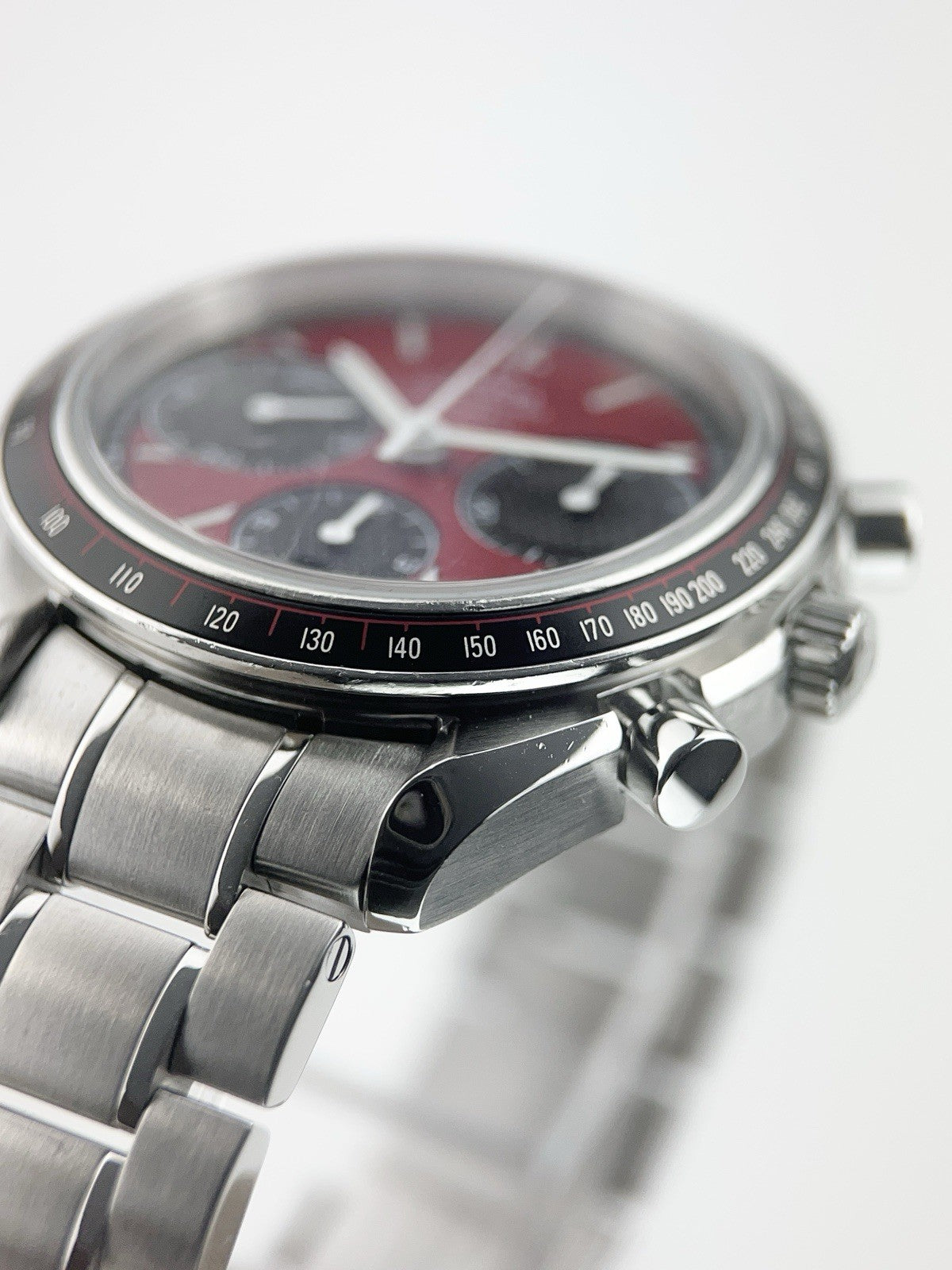 Omega Speedmaster Stainless Steel Red Dial 40mm Auto Mens 326.30.40.50.11.001