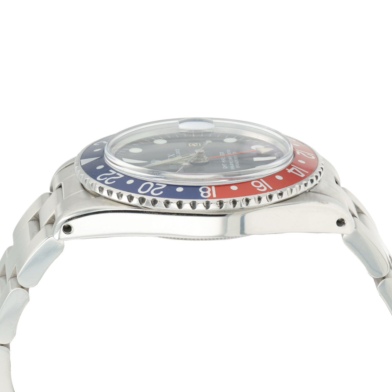 Rolex GMT Pepsi Black Dial Stainless Steel 40mm Automatic Men’s Watch 1675