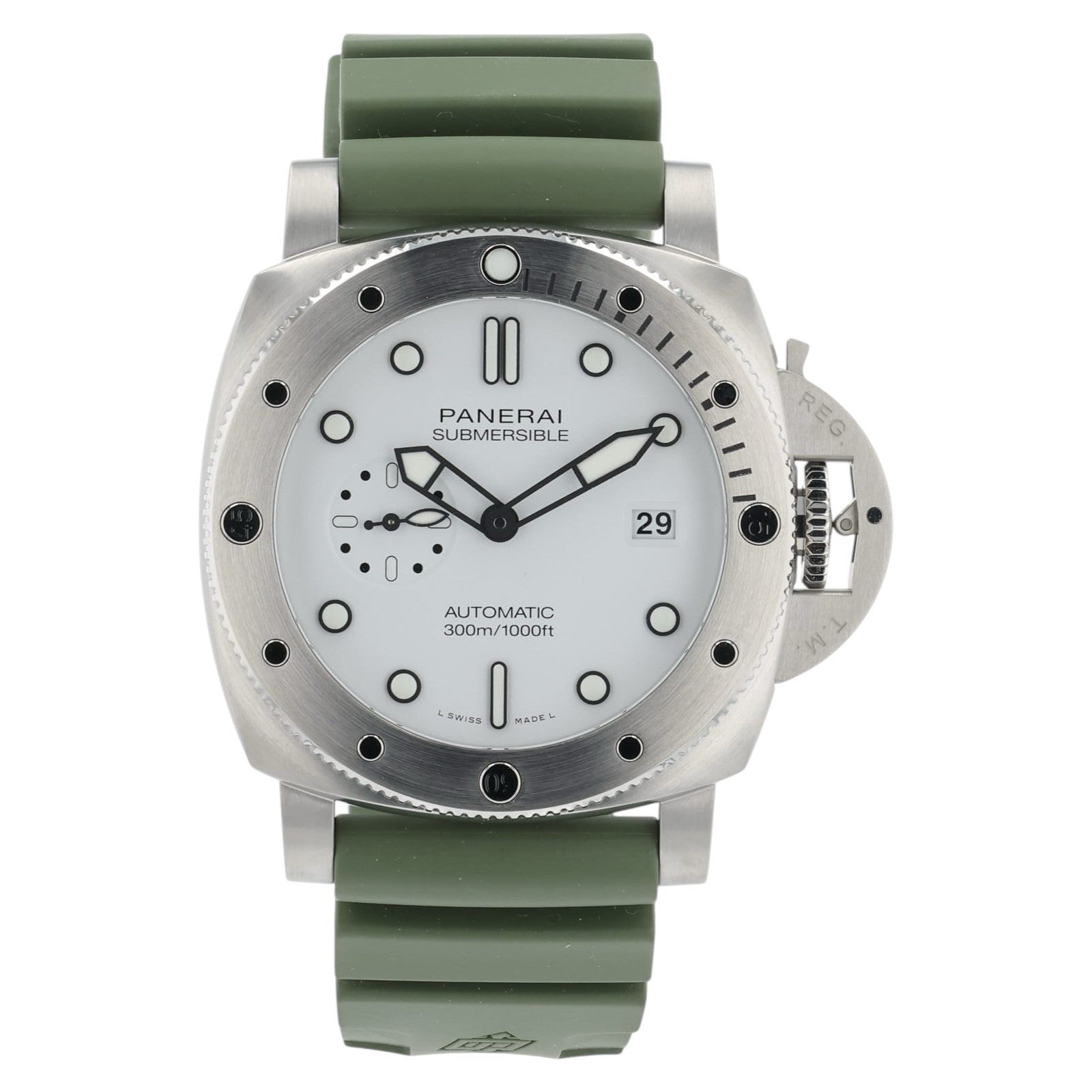 NEW Panerai Submersible QuarantaQuattro Steel White Dial 44mm Automatic PAM01226
