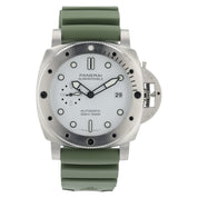 NEW Panerai Submersible QuarantaQuattro Steel White Dial 44mm Automatic PAM01226