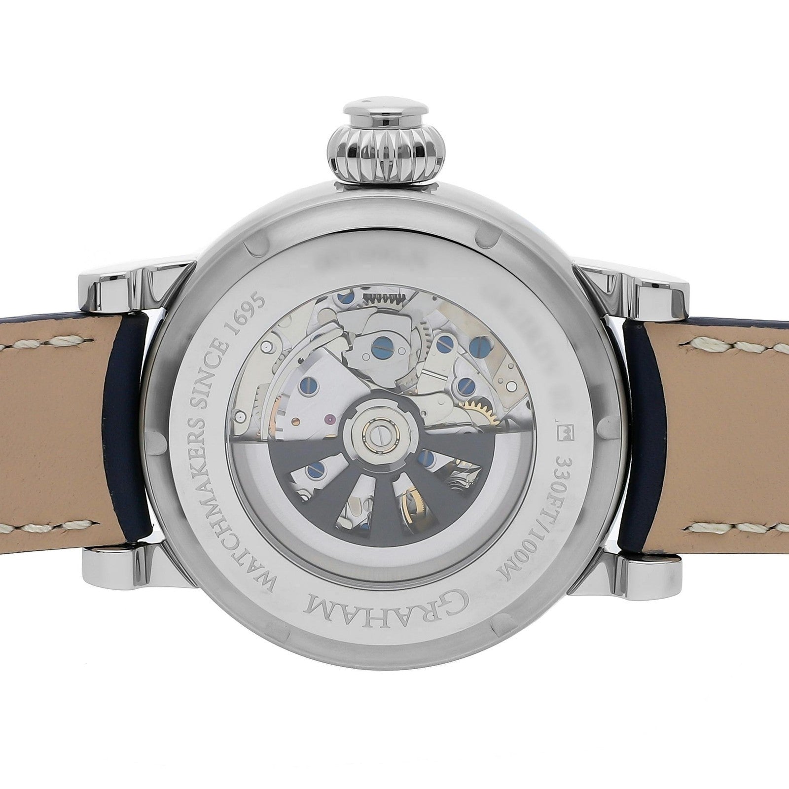 Graham Fortress Left Hand Limited Edition Auto 47mm Blue Watch 2FOAS.U01A.L129B