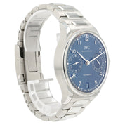IWC Portugieser Blue Dial Stainless Steel 42mm Automatic Mens Watch IW501704