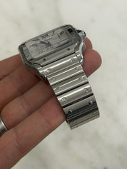 Cartier Santos Silver Color Dial Stainless Steel 39x47mm Automatic Mens WSSA0009
