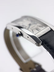 Cartier Tank Americaine Steel Silver Dial 23mm Automatic Unisex Watch WSTA0017