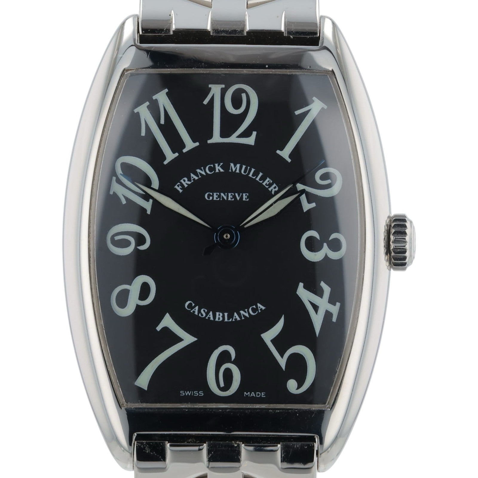 Franck Muller Casablanca Stainless Steel Black Dial 31mm Auto Men's Watch 2852