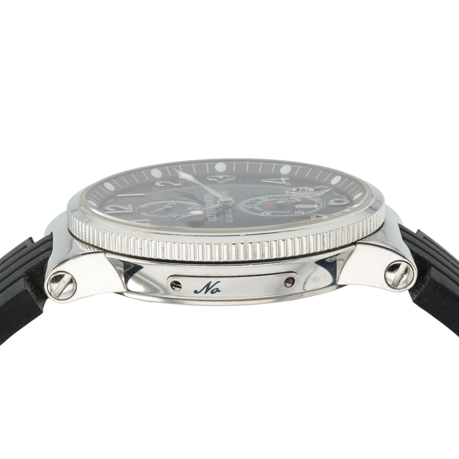 Ulysse Nardin Maxi Mairine Burgundy Dial Steel 41mm Automatic Mens Watch 263-66