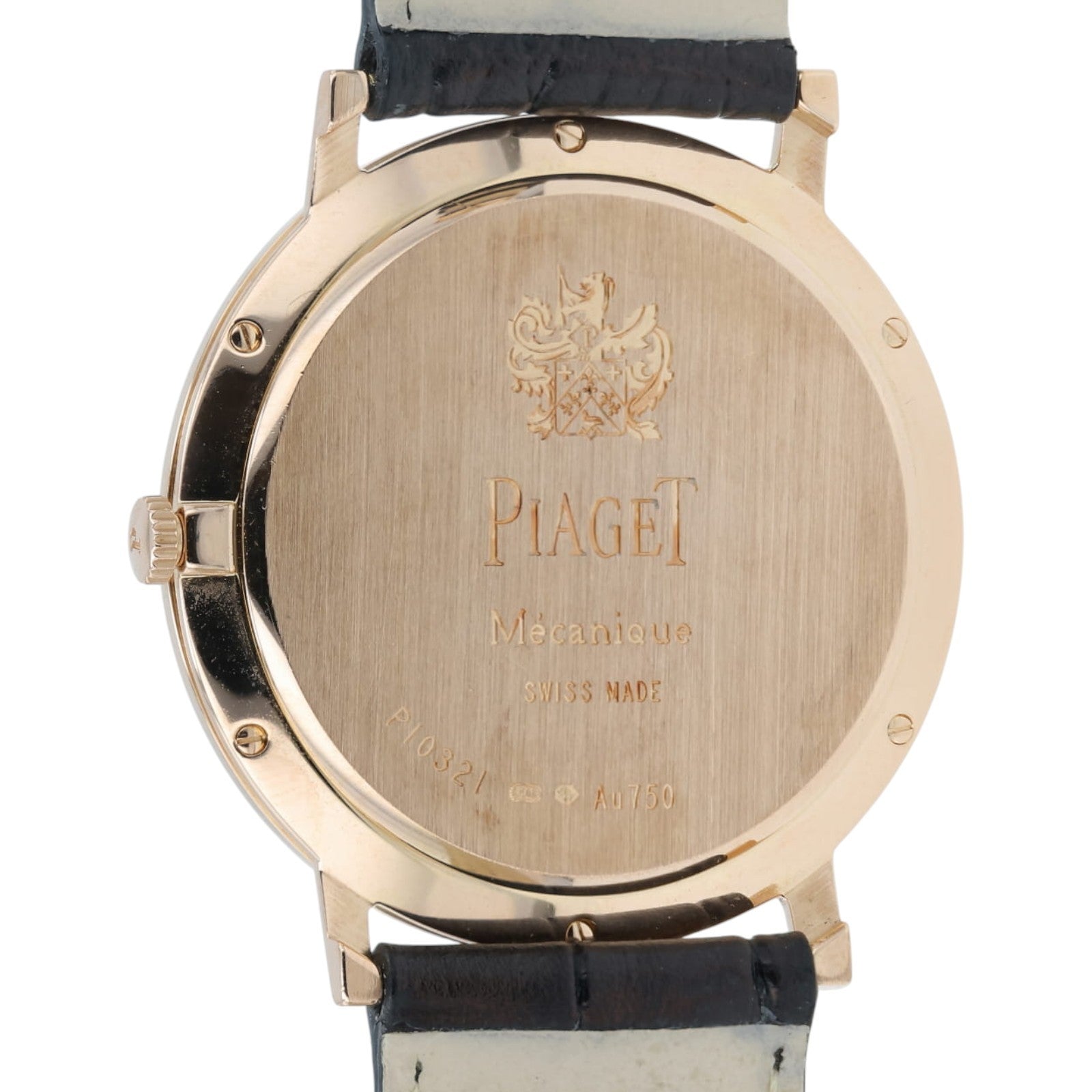 Piaget Altiplano Mecanique Silver Dial 18k Rose Gold 38mm Manual Wind P10321