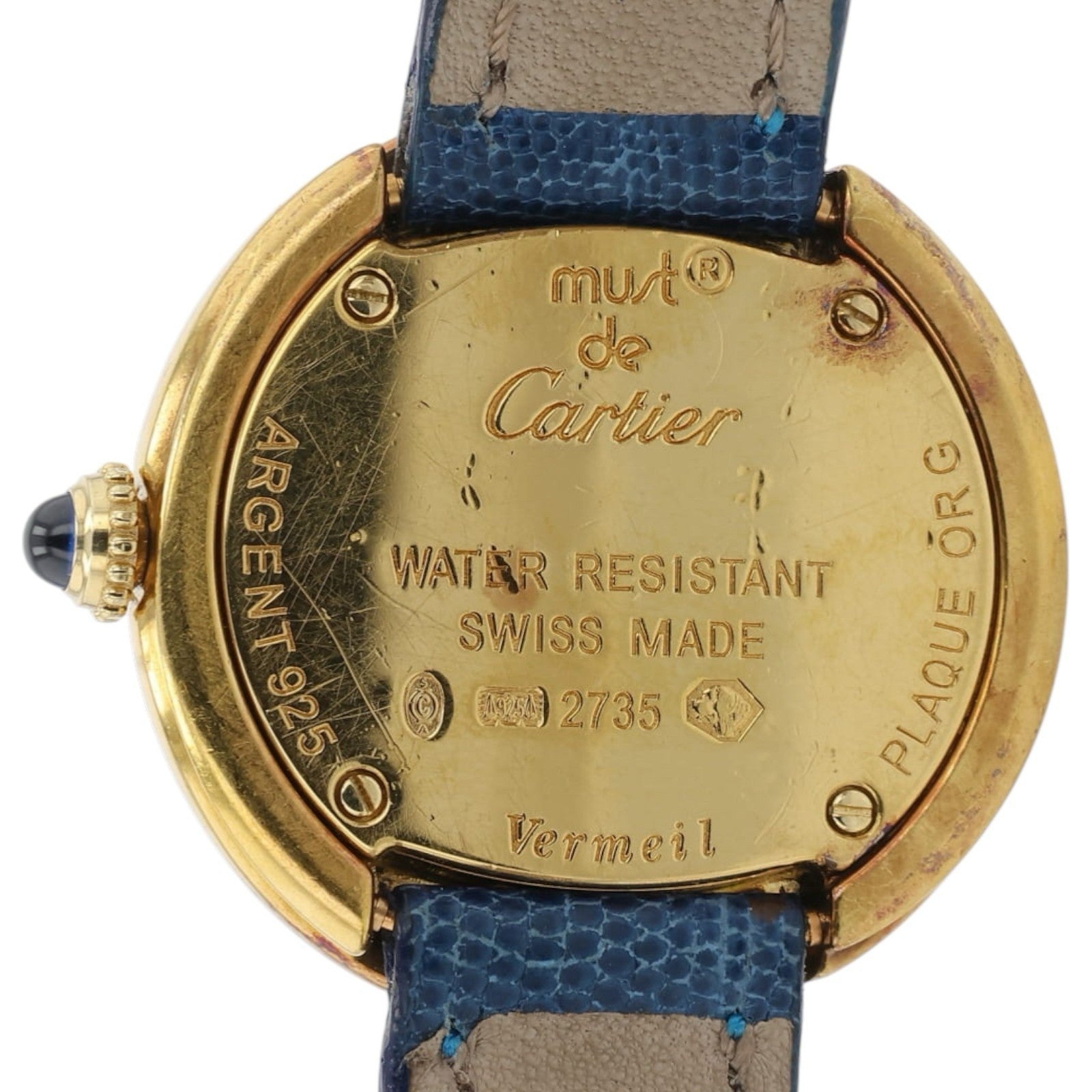 Cartier Trinity Must Silver Dial Vermil 27mm Quartz Movement Women's Watch 2735